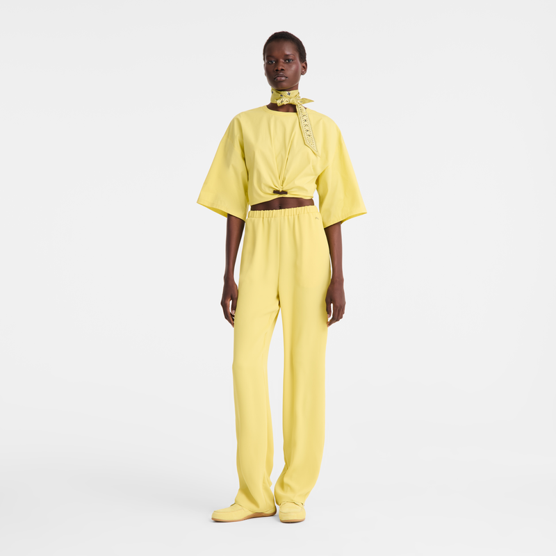 Trousers , Lime - Fluid crepe  - View 2 of  4