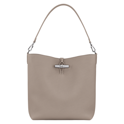 Le Roseau Hobo bag , Clay - Leather