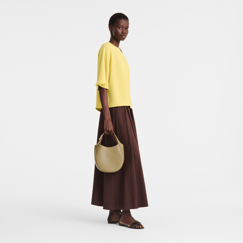 Le Foulonn&eacute; S Handbag , Lichen - Leather  - View 2 of  7