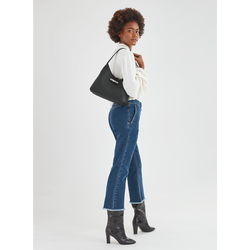 Roseau M Hobo bag , Powder - Leather