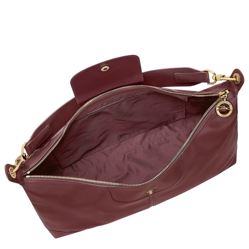 Le Pliage Xtra XL Shoulder bag , Burgundy - Leather  - View 4 of  4