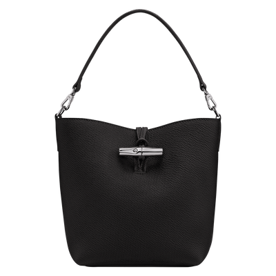 Le Roseau XS Bucket bag , Black - Leather