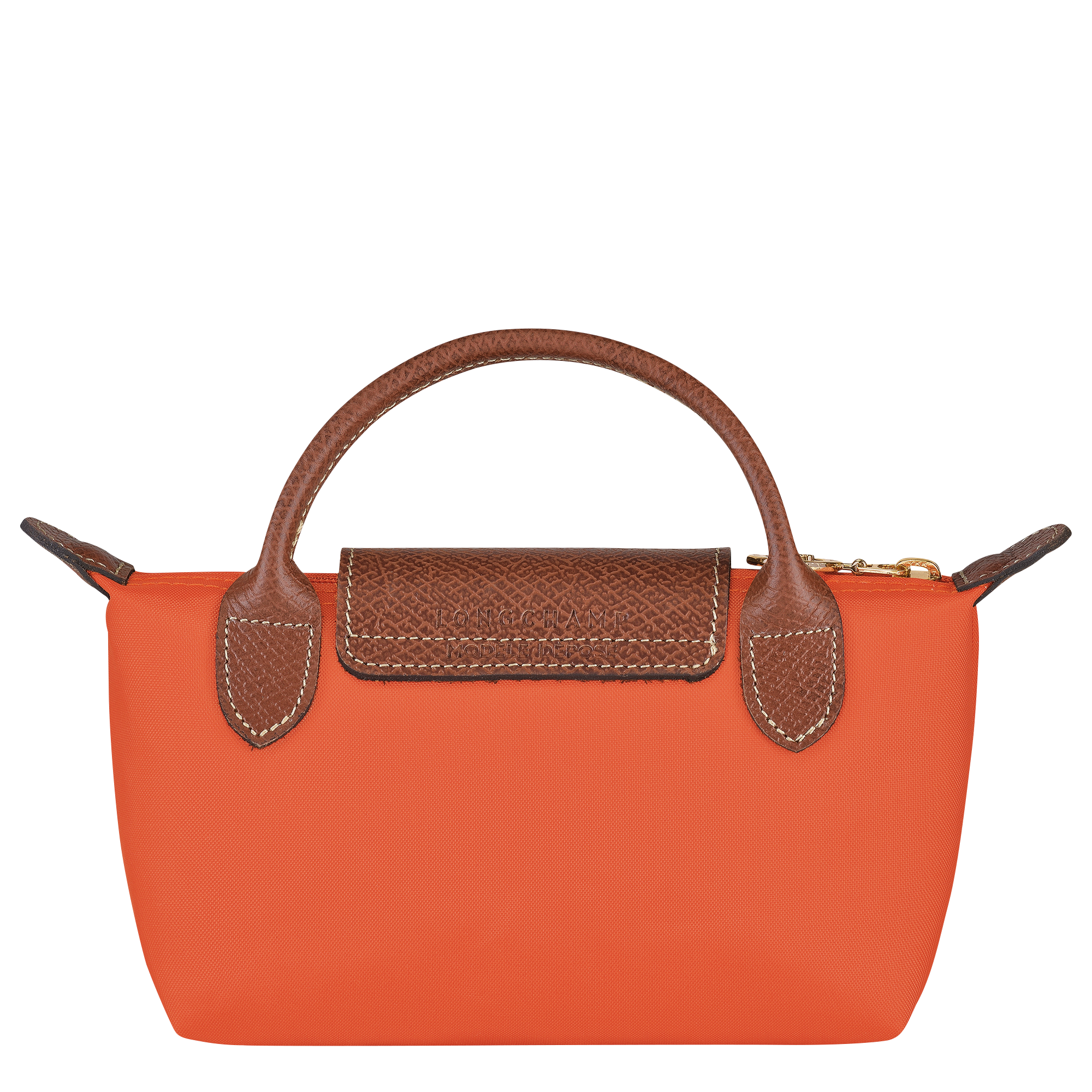 Pouch with handle, Orange - View 4 of
6 - zoom in Le Pliage Original Pouch with handle, Orange