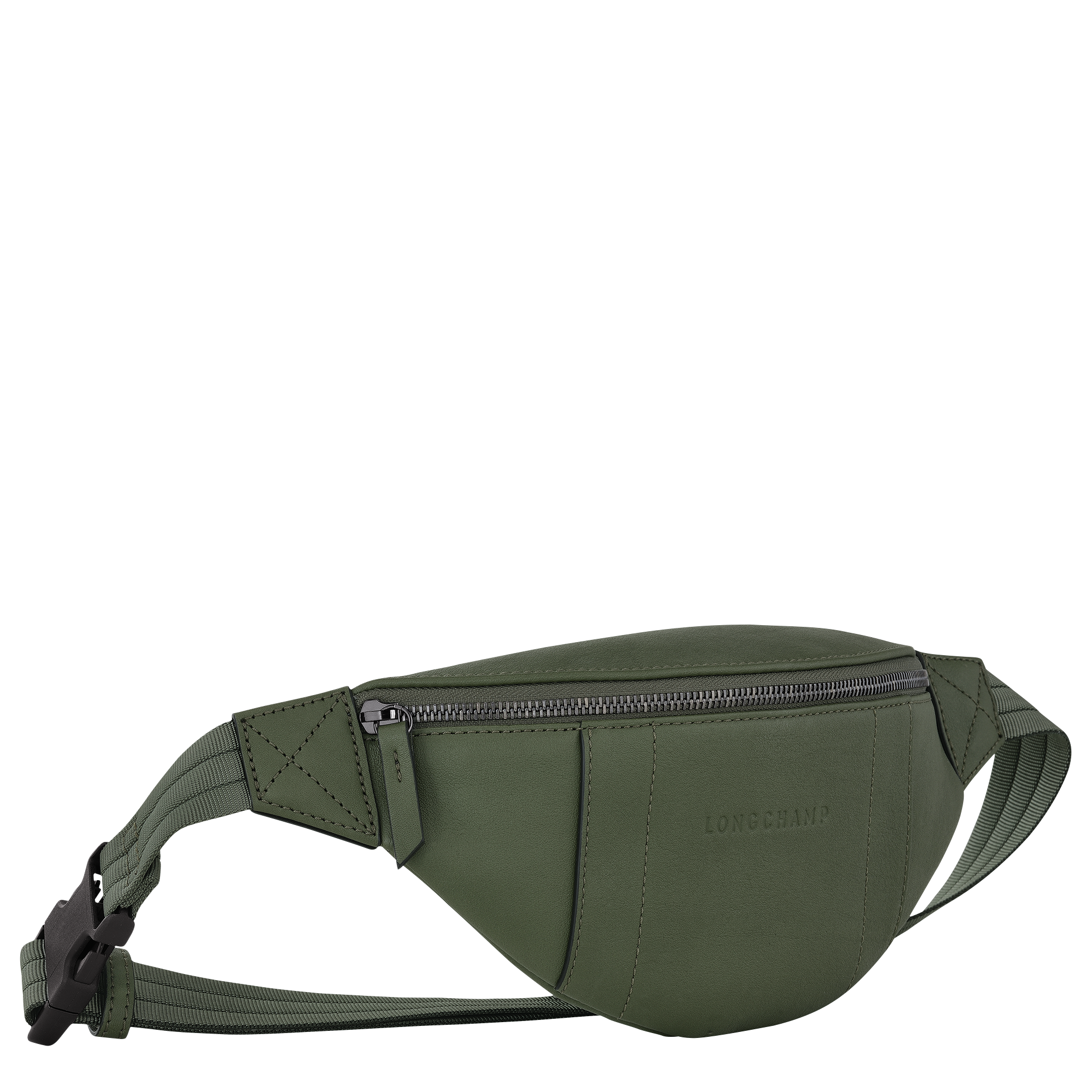 Belt bag S, Khaki - View 3 of 
        4 - zoom in Longchamp 3D Belt bag S, Khaki