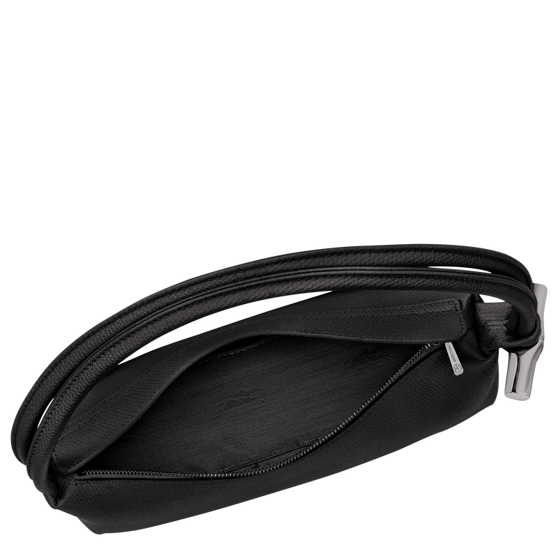 Le Roseau M Shoulder bag , Black - Leather  - View 5 of  6