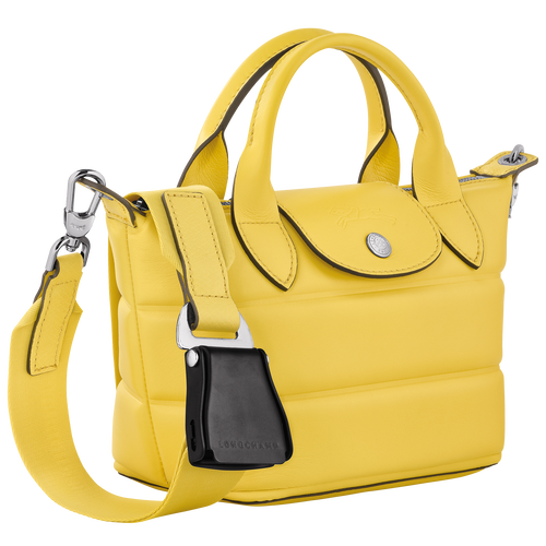 Le Pliage Xtra XS Handbag , Yellow - Leather - View 3 of  4
