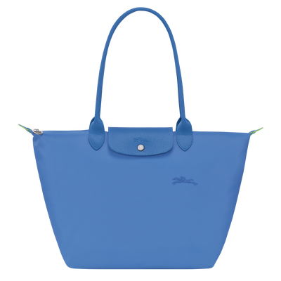 Le Pliage Green Tote bag L, Cornflower