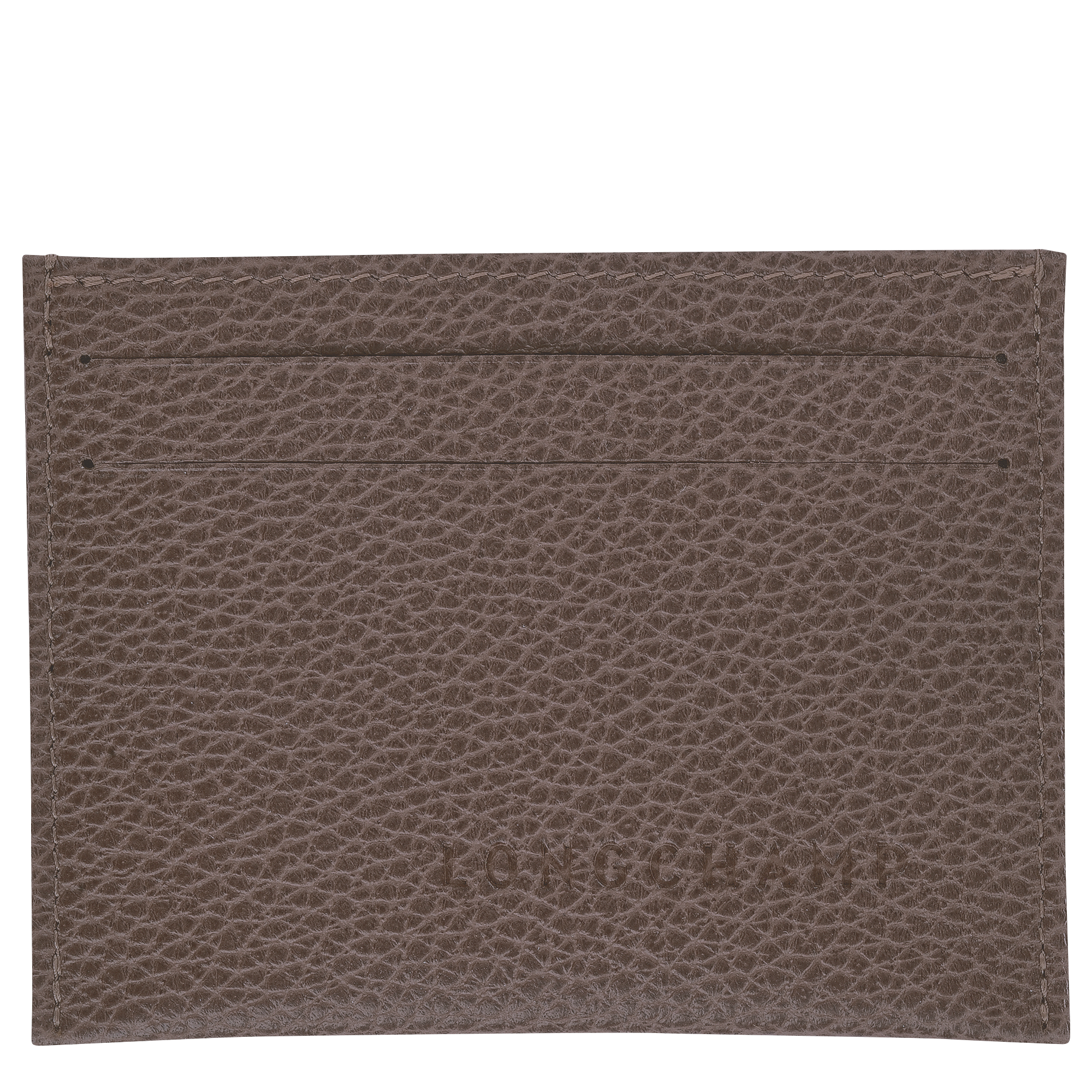 Le Foulonn&eacute; Card holder, Taupe