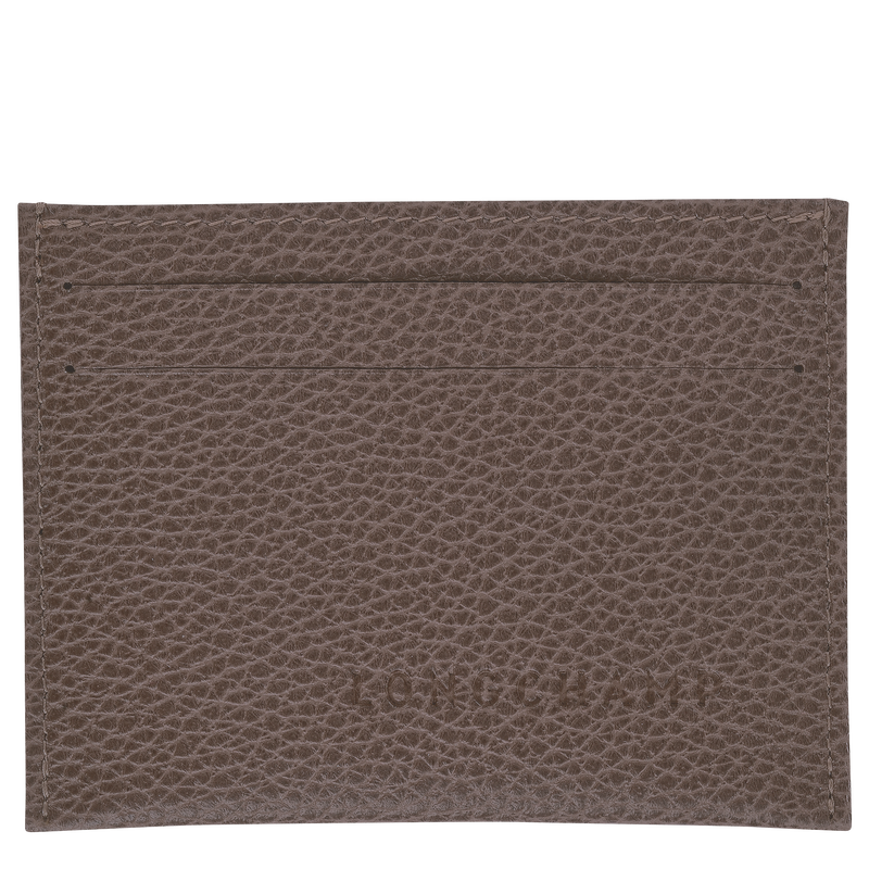Le Foulonn&eacute; Card holder , Taupe - Leather  - View 1 of  2
