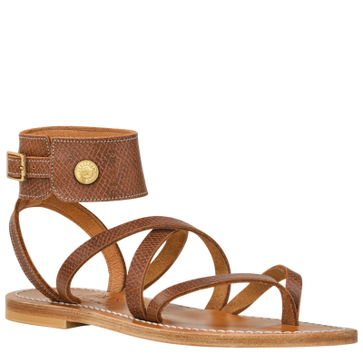 Longchamp x K.Jacques Sandals, Brown