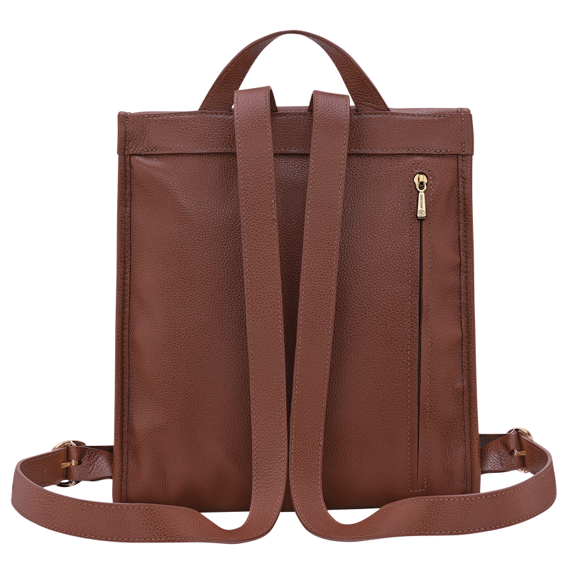 Le Foulonn&eacute; M Backpack , Coffee - Leather  - View 3 of  5