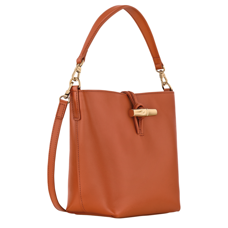 Le Roseau XS Bucket bag , Bark - Leather  - View 2 of  4