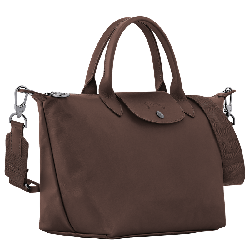 Le Pliage Xtra S Handbag , Mocha - Leather  - View 3 of  6