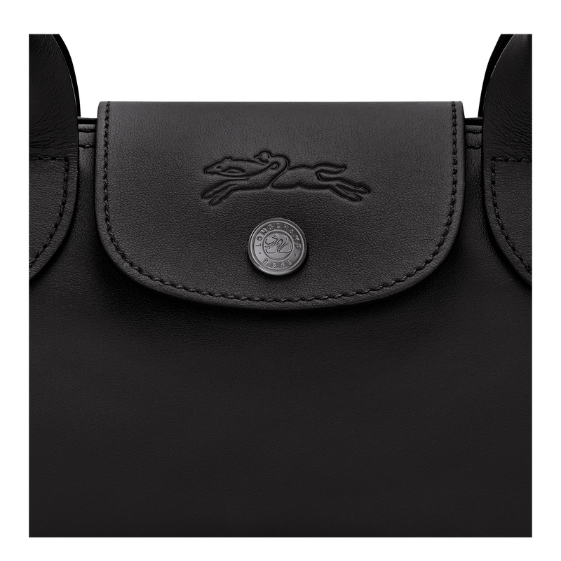 Le Pliage Xtra M Shoulder bag , Black - Leather  - View 5 of  5