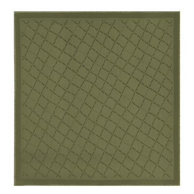 Le Roseau Shawl , Khaki - Silk Blend 