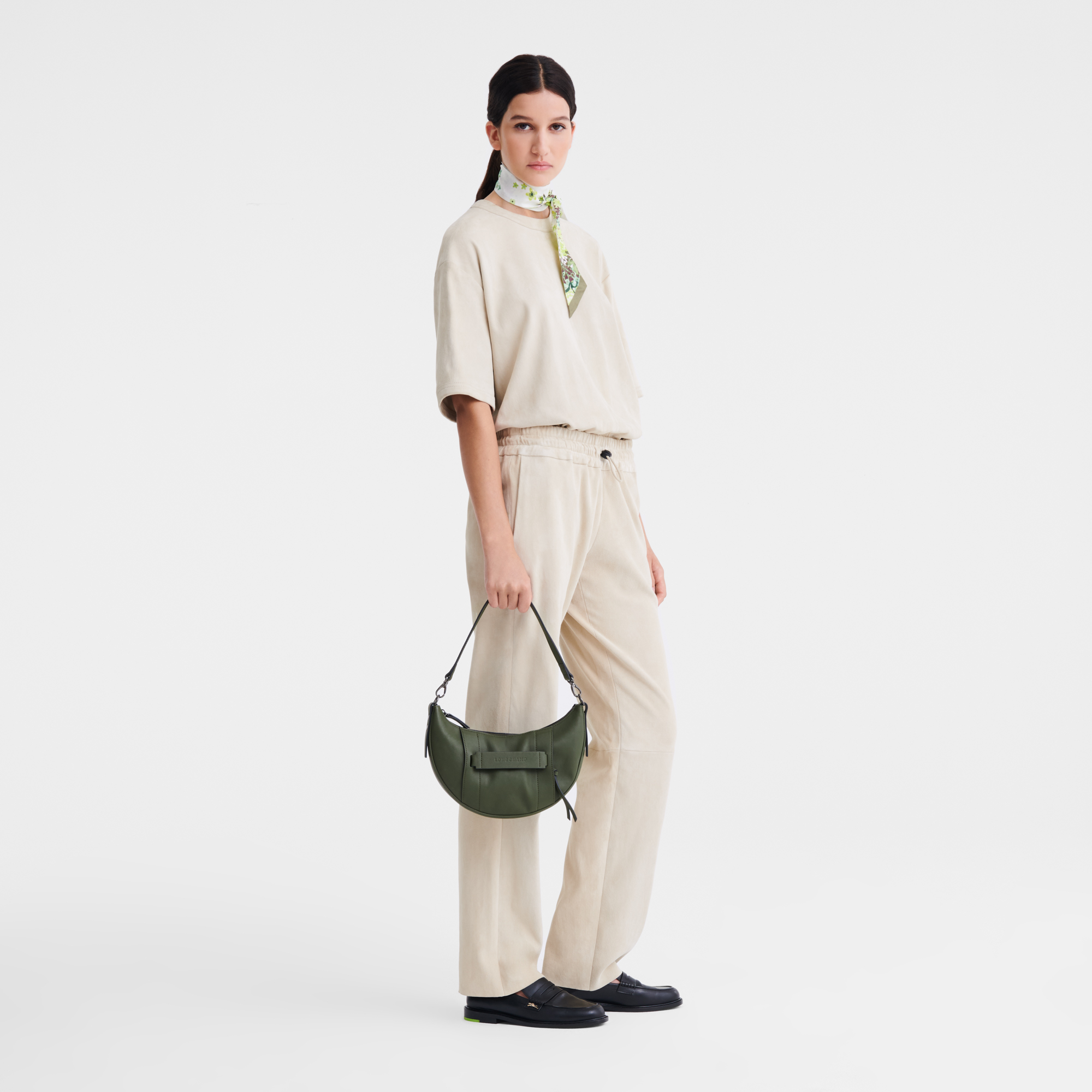 Crossbody bag S, Khaki - View 2 of 
        4 - zoom in Longchamp 3D Crossbody bag S, Khaki