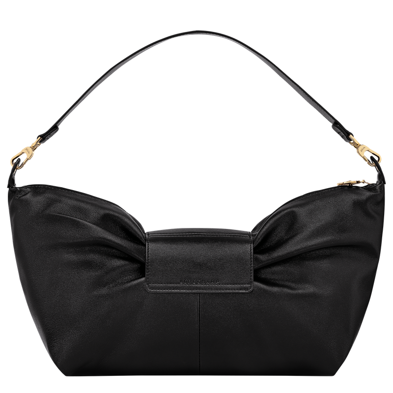 Le Pliage Xtra L Shoulder bag , Black - Leather  - View 4 of  4