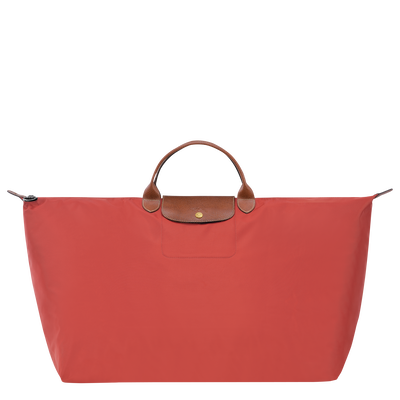 Le Pliage Original XL Travel bag , Tomato - Recycled canvas