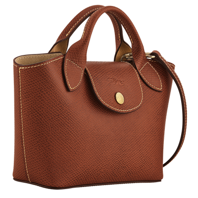 Épure XS Tote bag , Brown - Leather