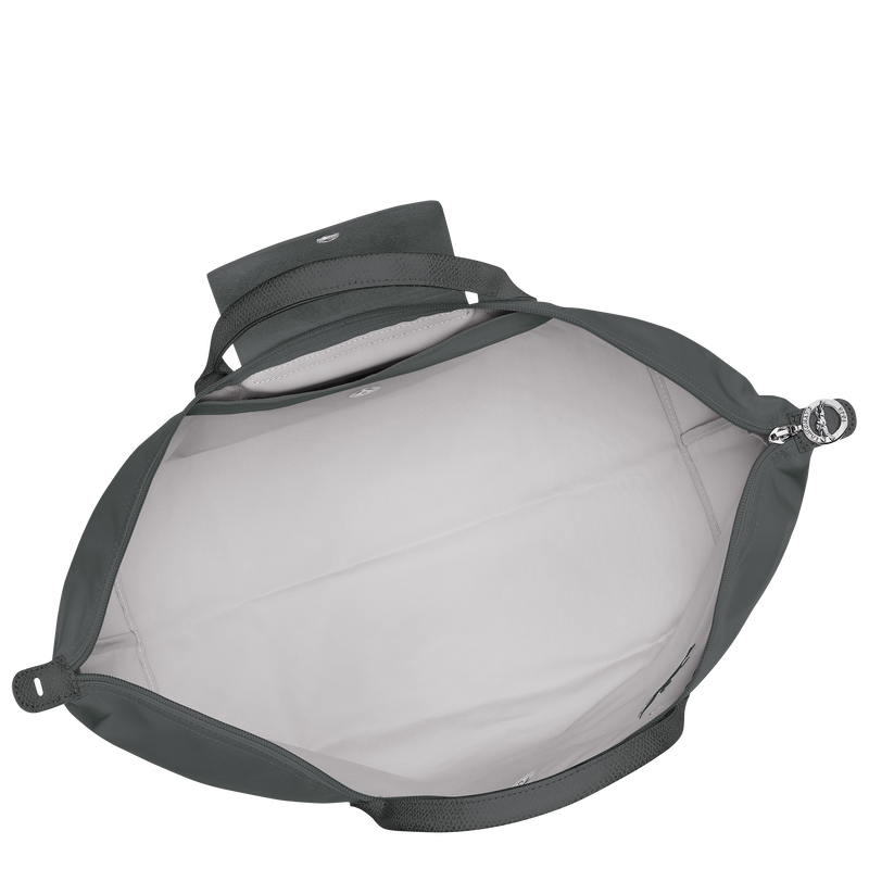Le Pliage Green L Travel bag , Graphite - Recycled canvas  - View 5 of  6