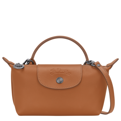 Le Pliage Xtra XS Pouch , Cashew - Leather