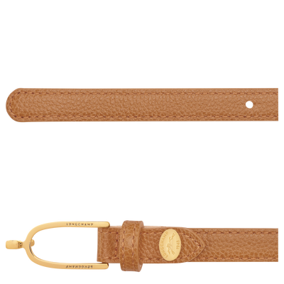 Le Foulonn&eacute; Ladies' belt , Pecan - Leather