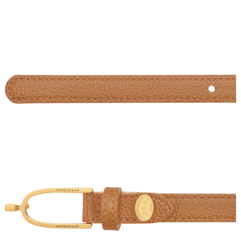 Le Foulonn&eacute; Ladies' belt , Pecan - Leather  - View 2 of  2