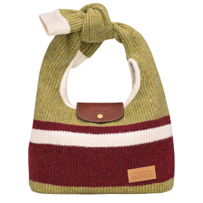 Le Pliage Collection Shoulder bag M, Pistachio/Burgundy