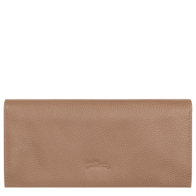 Le Foulonné Long continental wallet , Biscuit - Leather