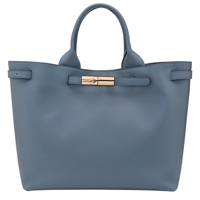 Le Smart L Handbag , Slate - Leather