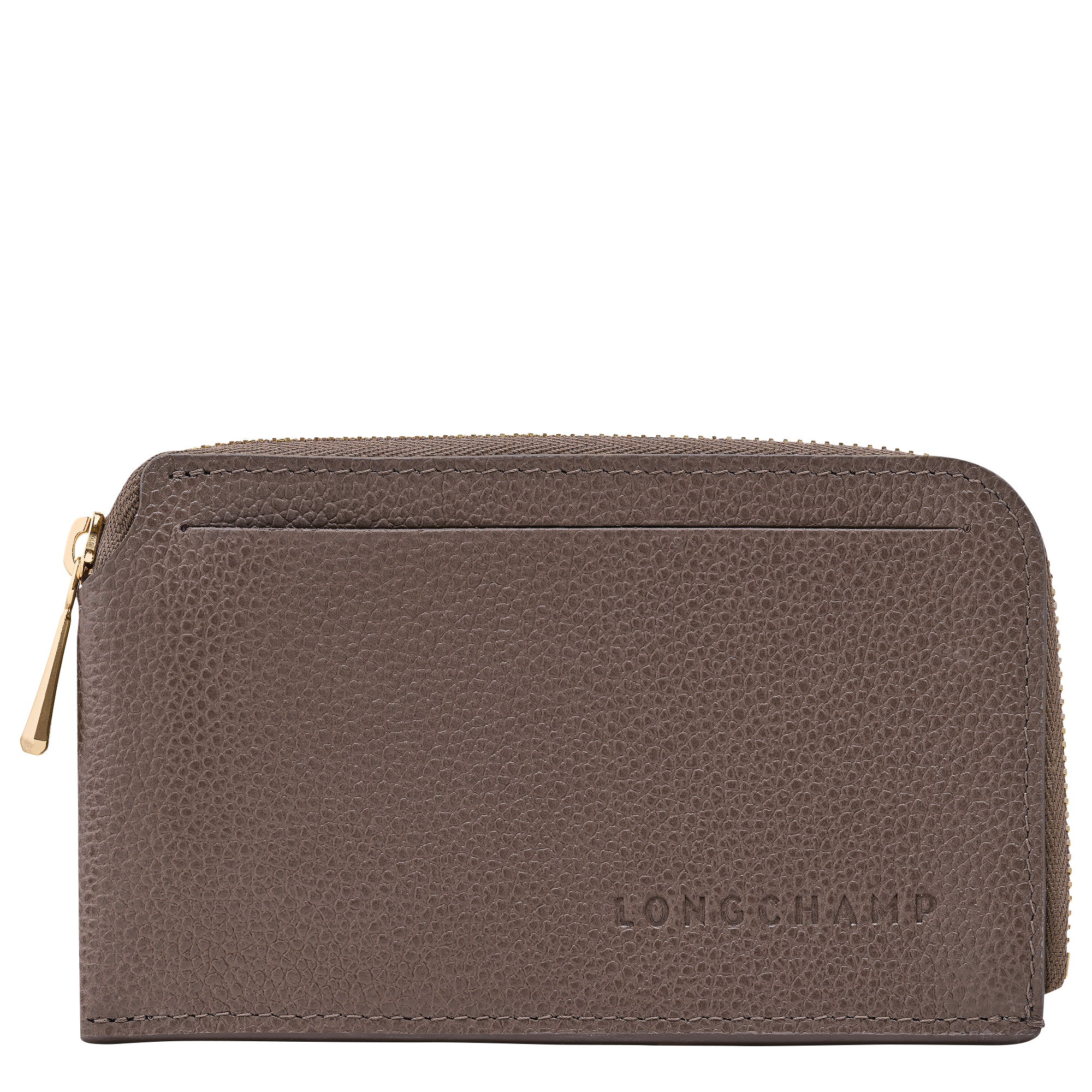 Le Foulonn&eacute; Card holder, Taupe