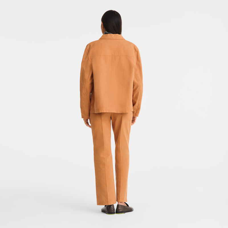 Jacket , Caramel - Overdyed cotton  - View 5 of  5