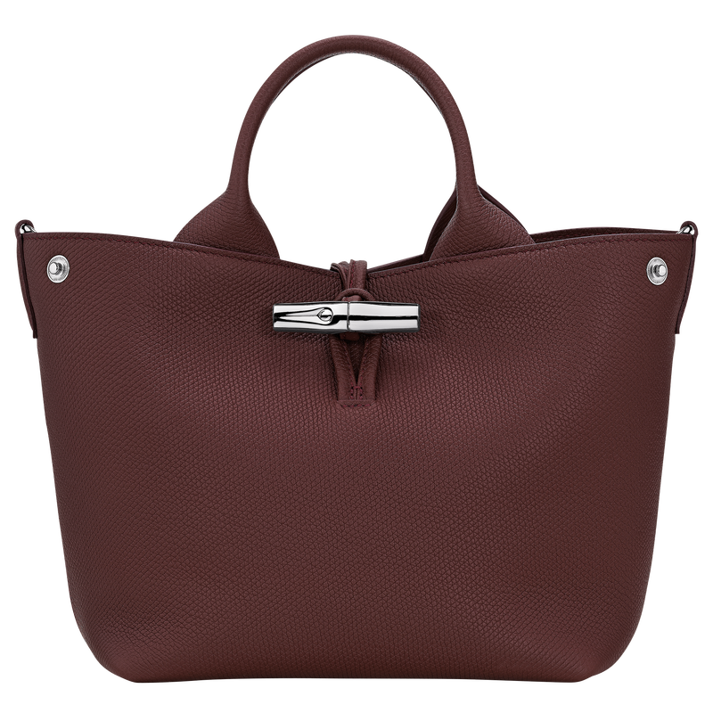 Le Roseau S Handbag , Burgundy - Leather  - View 4 of  6