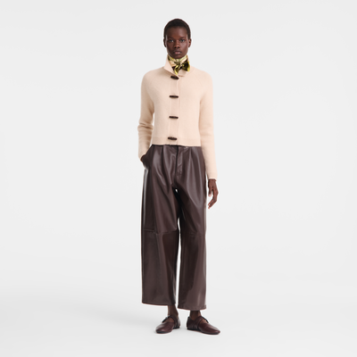Trousers , Mocha - Leather