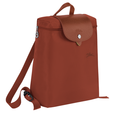 Le Pliage Green M Backpack , Chestnut - Recycled canvas