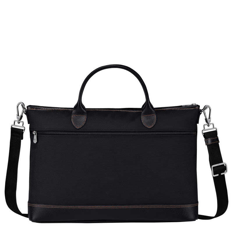 Boxford S Briefcase , Black - Recycled canvas  - View 3 of  4