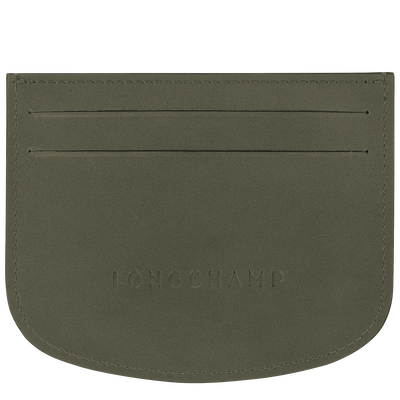 Épure Card holder , Khaki - Leather