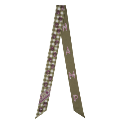 The Bucolic Escapade Headband , Artichoke - Silk
