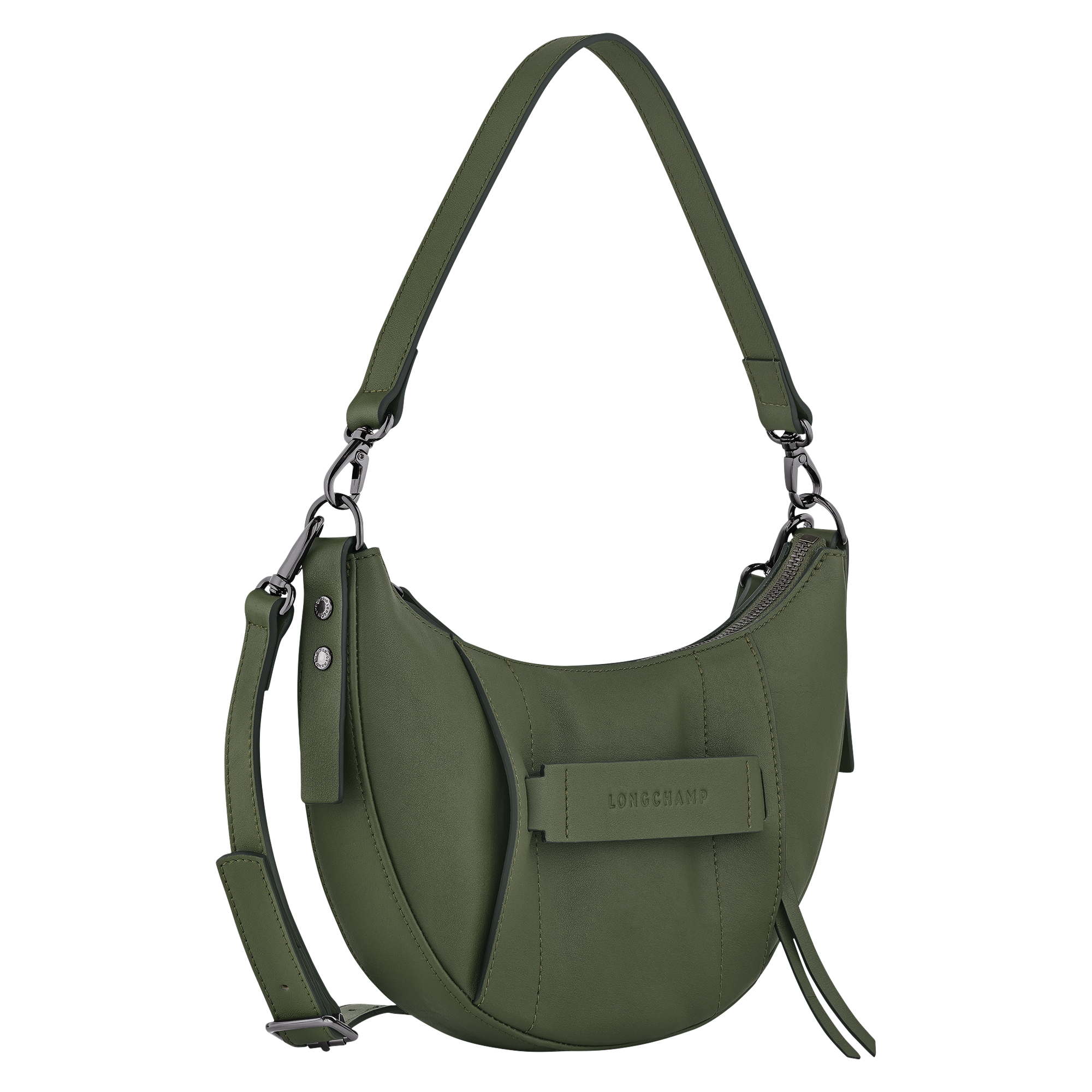 Crossbody bag S, Khaki - View 3 of 
        4 - zoom in Longchamp 3D Crossbody bag S, Khaki