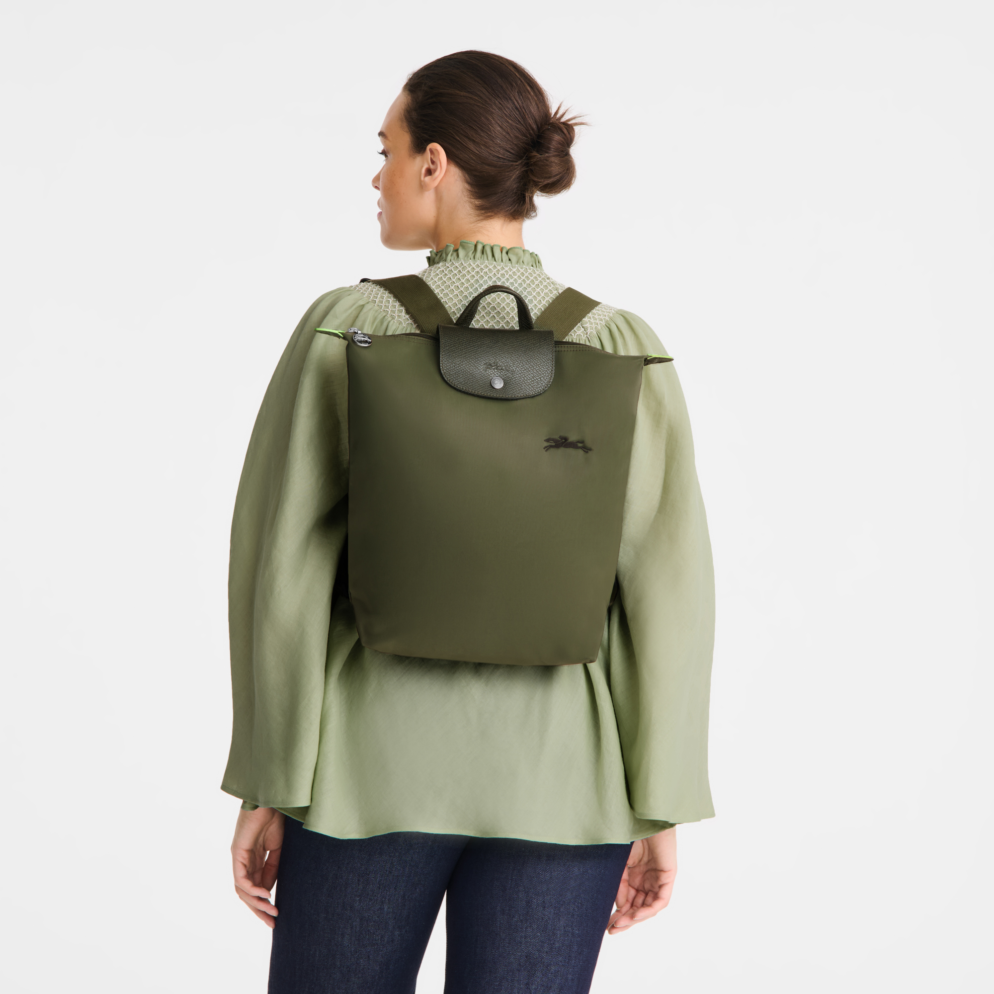 Backpack M, Forest - View 2 of
7 - zoom in Le Pliage Green Backpack M, Forest