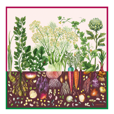 Beyond the Garden Silk scarf 90 , Multicolor - Silk