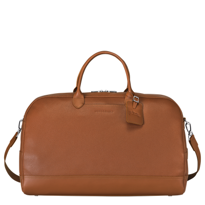 Le Foulonn&eacute; L Travel bag , Caramel - Leather