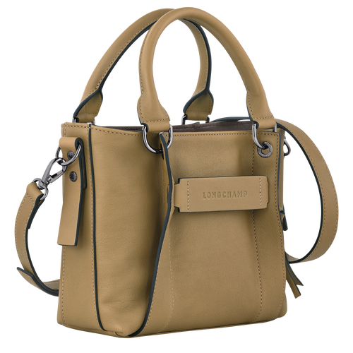 Longchamp 3D S Handbag , Tobacco - Leather - View 3 of  4
