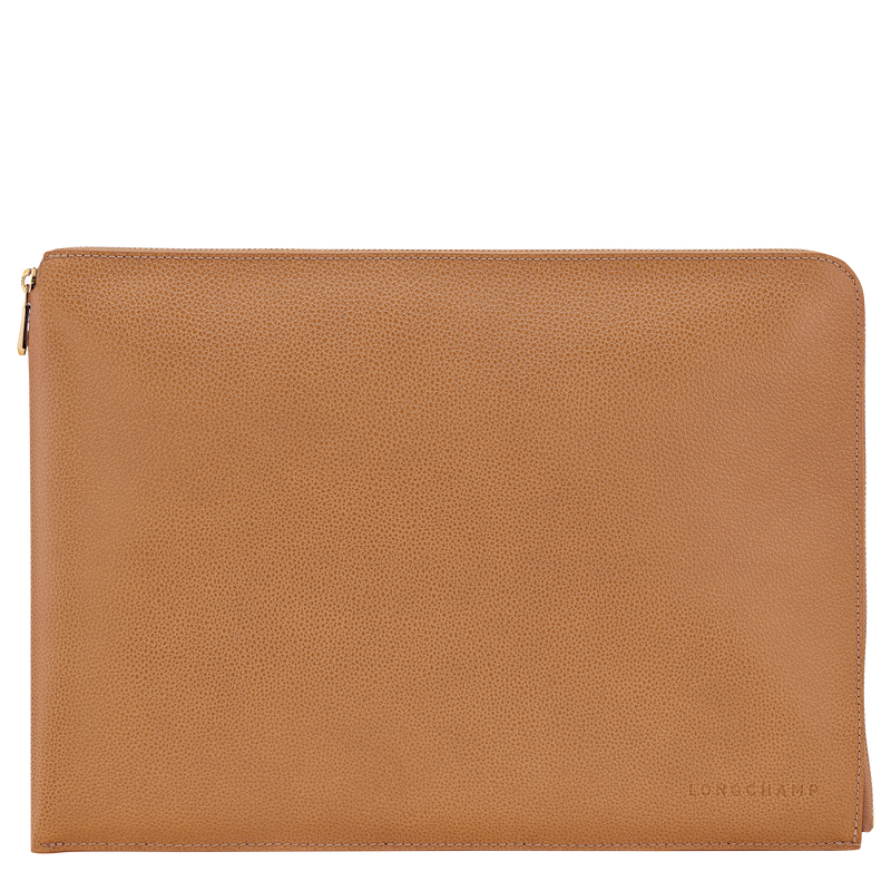 Le Foulonn&eacute; Laptop case , Pecan - Leather  - View 1 of  2