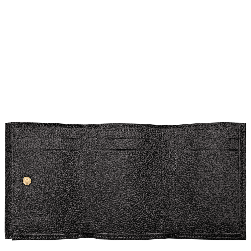 Le Foulonn&eacute; Compact wallet , Black - Leather  - View 3 of  3
