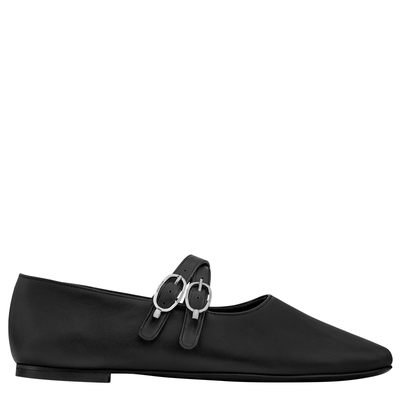 Le Foulonn&eacute; Ballerinas , Black - Leather  - View 1 of  4
