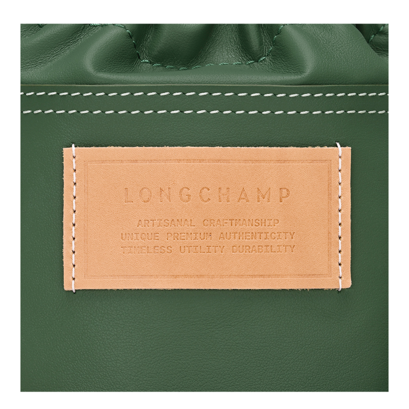 Le Pliage Xtra XS Bucket bag , British Green - Leather  - View 6 of  6