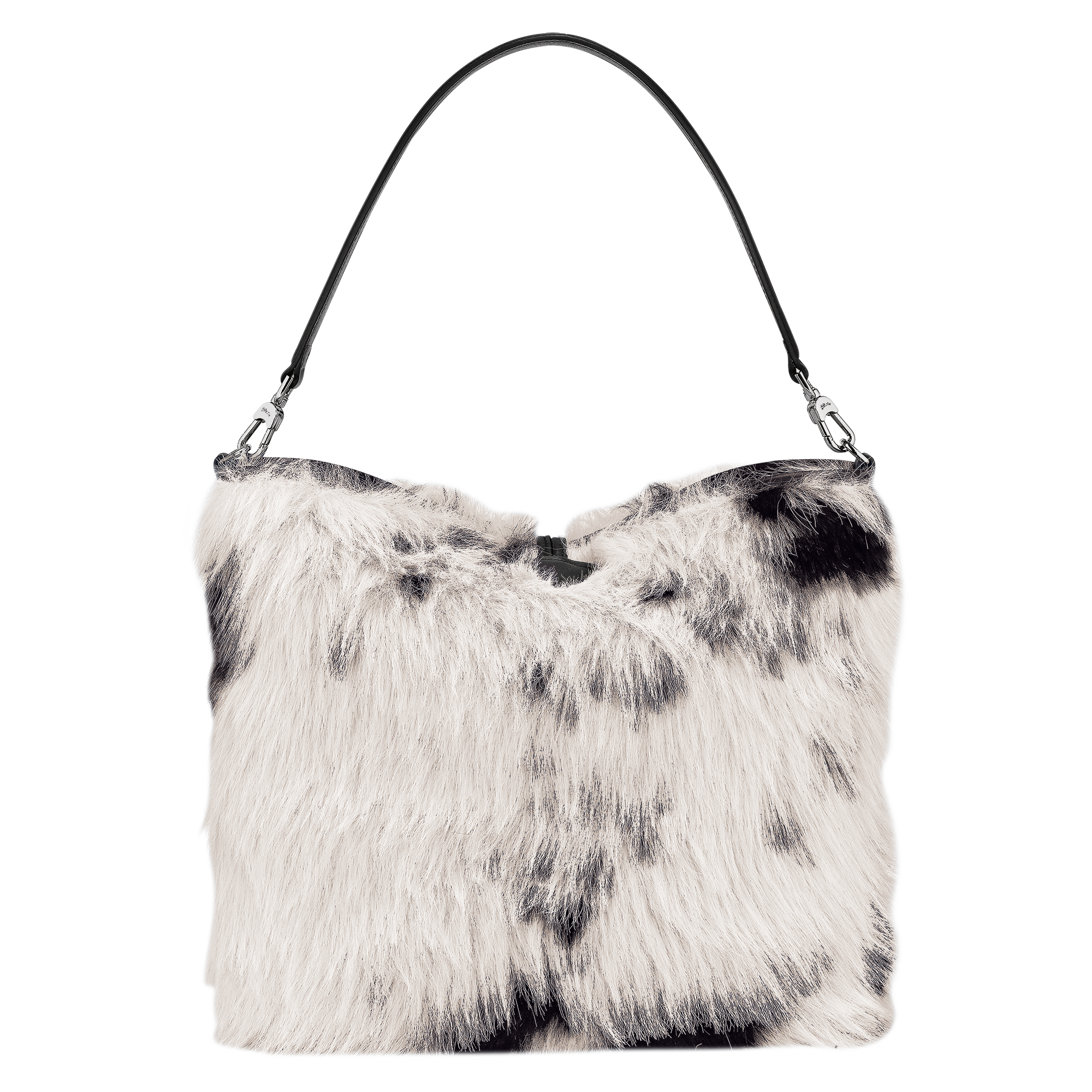 Hobo bag M, Black/White - View 4 of
4 - zoom in Le Roseau Hobo bag M, Black/White