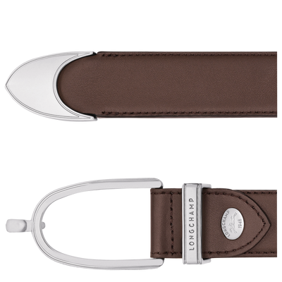 Le Foulonn&eacute; Ladies' belt , Mocha - Leather