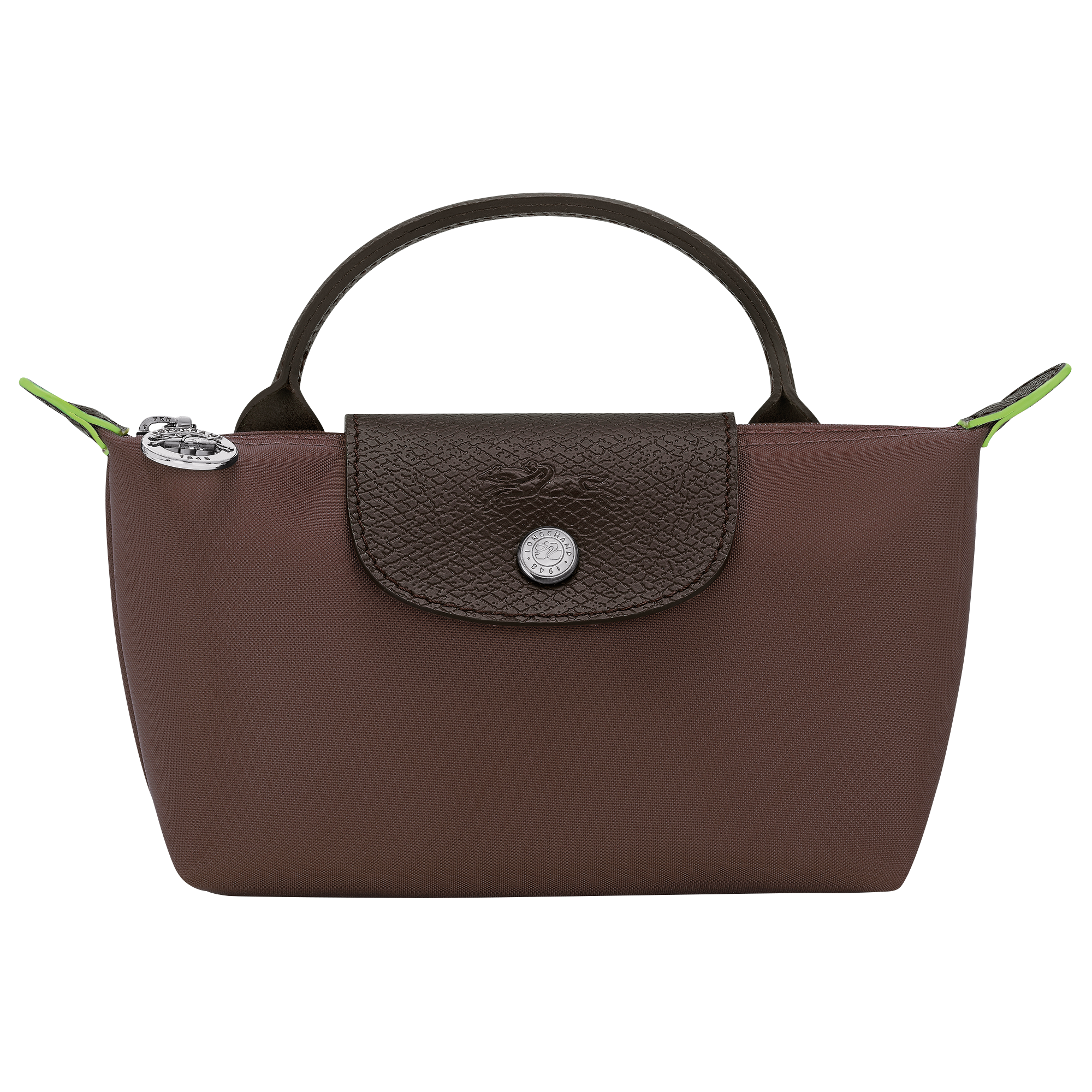 Pouch with handle, Mocha - View 1 of
5 - zoom in Le Pliage Green Pouch with handle, Mocha